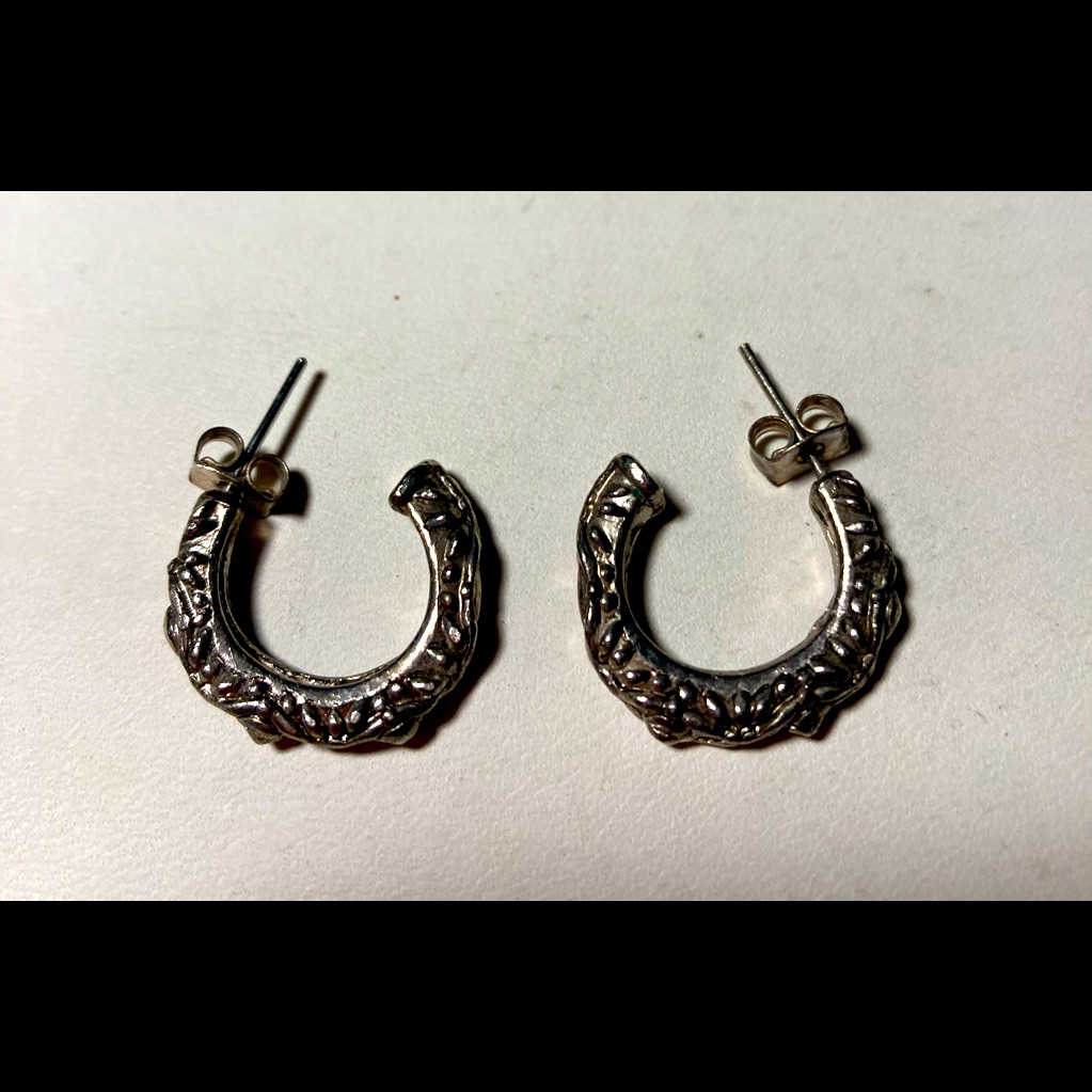 Silver Pierced Earrings 754
